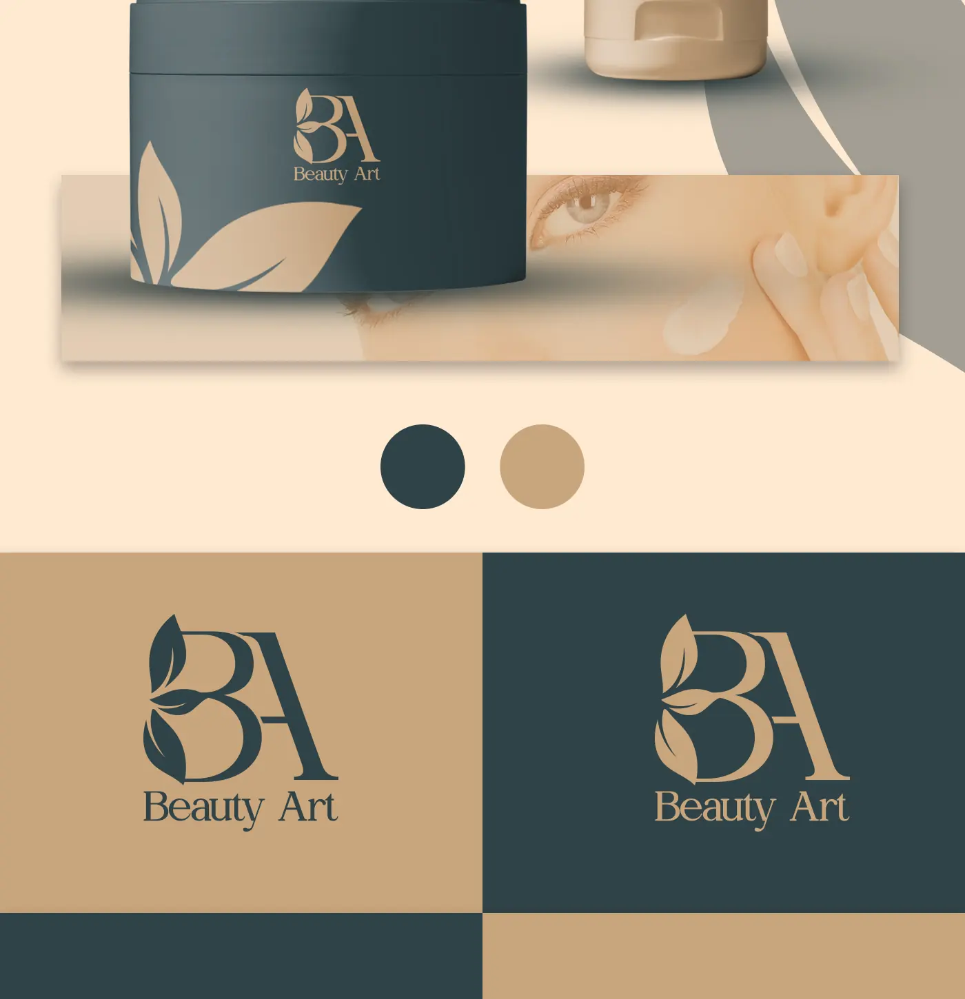 Sistemul de logo Beauty Art