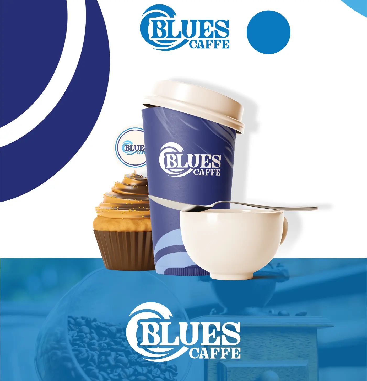 Aplicații de brand Blues Caffe