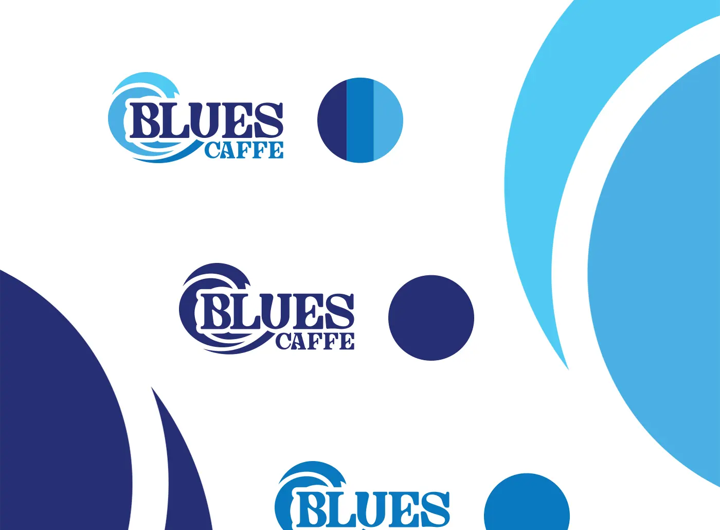 Sistemul de logo Blues Caffe