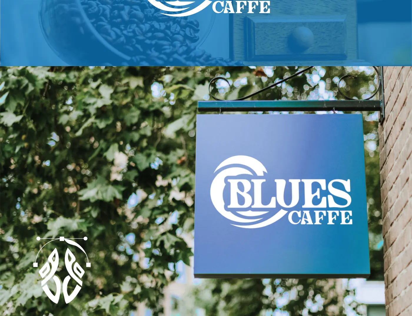 Semnalistică Blues Caffe