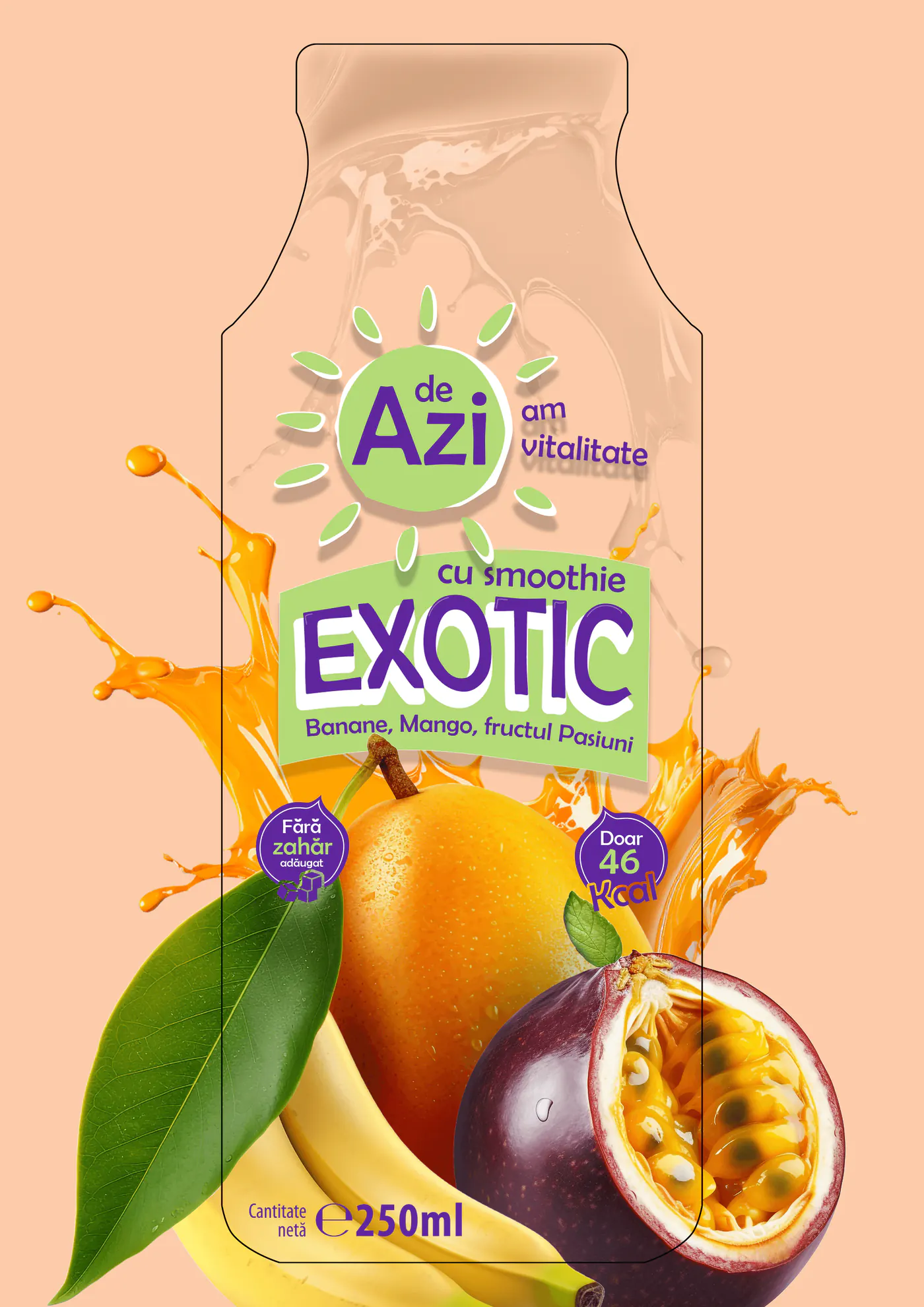 Etichetă De Azi Smoothie Exotic